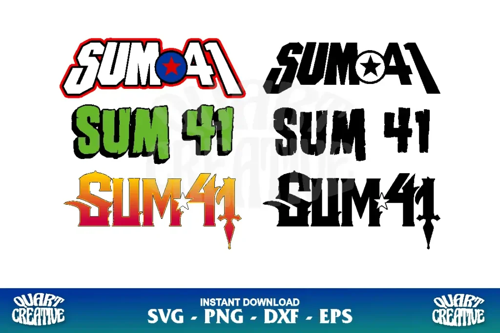 sum 41 logo svg cricut