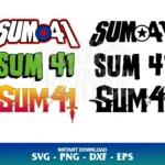 sum 41 logo svg cricut