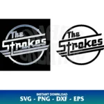the strokes logo svg cricut