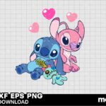 Angel stitch valentine SVG