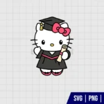 Graduate Hello Kitty SVG