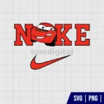 Nike Lightning McQueen SVG