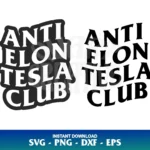 Anti Elon Tesla Club SVG