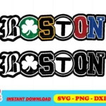 boston townie pride svg cricut