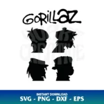 Gorillaz SVG Cricut