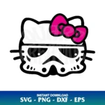 hello kitty stormtrooper svg