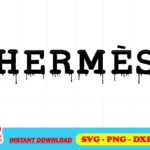 hermes drip logo svg cricut