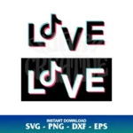love tiktok svg