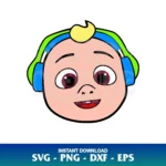jj cocomelon headphone svg