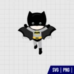 Cute Baby Batman SVG