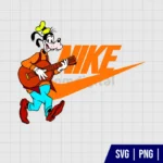 Disney Goofy Nike Logo SVG