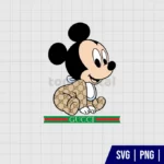 Gucci Baby Mickey Mouse SVG