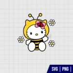 Hello Kitty Bee SVG Cut File