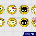 Sanrio Characters Sunflower SVG