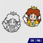 Super Mario Princess Daisy SVG Cut File