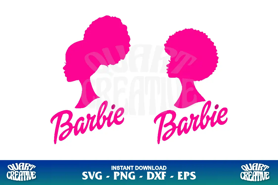 afro barbie svg cricut Afro Barbie SVG Cricut - Image 1