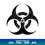 biohazard cannabis SVG vector