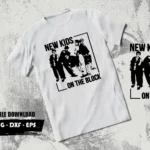 new kids on the block tshirt design svg png