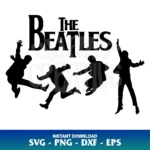 the beatles silhouette svg cricut