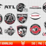 Atlanta Falcons Logo SVG Vector Bundle