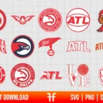 Atlanta Hawks Logo SVG Bundle