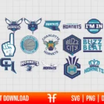 Charlotte Hornets Logo Vector SVG Bundle