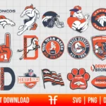 Denver Broncos Logo SVG Bundle