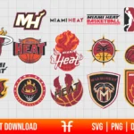 NBA Miami Heat Logo SVG Bundle