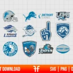 NFL Detroit Lions SVG Bundle