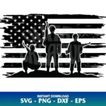 American Soldiers Flag SVG Cricut