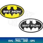batman mom svg bat mom svg
