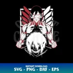 eren attack on titan svg cricut