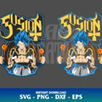 Gogeta Fusion Dragon Ball SVG