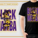 kobe black mamba tshirt design png