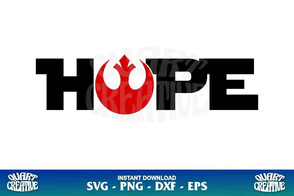 rebellion hope star wars svg Rebellion Hope Star Wars SVG - Image 1