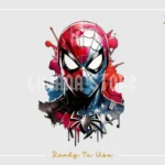 Spiderman Watercolor PNG Clipart
