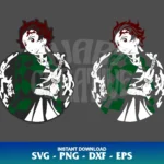 Tanjiro Demon Slayer Vector SVG Layered