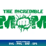 the incredible mom hulk svg cricut