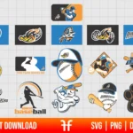 MLB Akron Rubber Ducks SVG Bundle