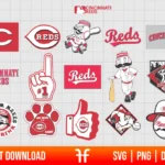 MLB Cincinnati Reds SVG Bundle