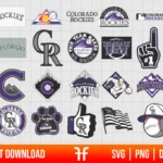 MLB Colorado Rockies Logo SVG Bundle