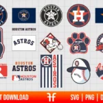 MLB Houston Astros Logo SVG Bundle