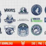 NBA Minnesota Timberwolves Logo SVG Bundle