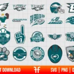 NFL Philadelphia Eagles Logo SVG Bundle