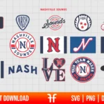 Nashville Sounds Logo SVG Bundle