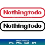 nothingtodo nintendo logo svg cricut