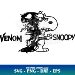 Venom Snoopy SVG Cricut