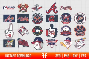 MLB Atlanta Braves SVG Bundle