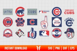 MLB Chicago Cubs SVG Bundle
