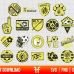MLS Nashville SC Logo SVG Bundle